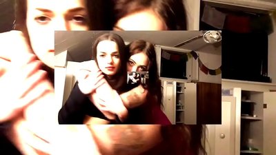 Hai sexy brunette cảm xúc quần lót ở lại chó cái quirky chó cái